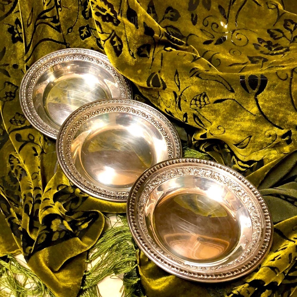 VINTAGE —REED & BARTON CANDY DISHES